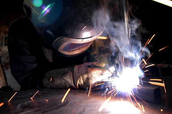 An image of me welding