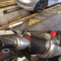 Car exhaust repair
