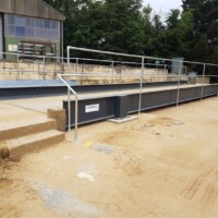 New safety railings installed on site