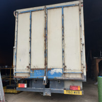 Back of a lorry before repair