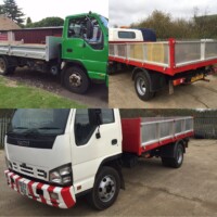 Pick up truck fitted with new sides.