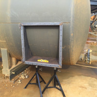 Storage tank hatch repair